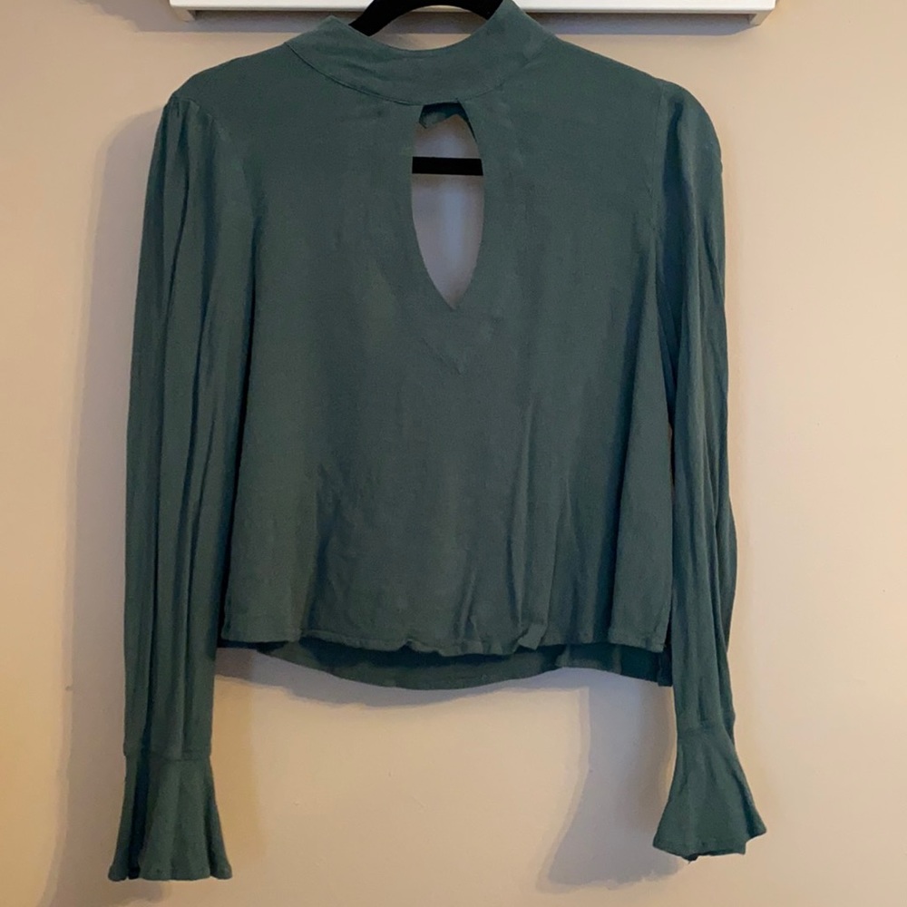 Green blouse!
